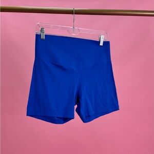 Aerie Blue Athletic Shorts High Waist Performance Wear